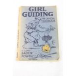 Original girl guiding book by Lord Baden-Powell and Girl Guide cap badge