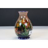 Moorcroft Pottery Vase in Anenome pattern, approx 15.5cm tall