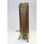 Vintage brass and copper water heater