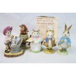 A collection of three Beswick Beatrix Potter figures to include Peter Rabbit, Ribby and Amiable