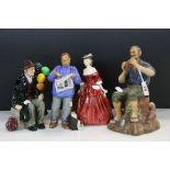 Four Royal Doulton ceramic Figurines to include; Dreamweaver HN2283, Vivienne HN2073, The Parisian