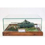 Cased World War II Style Military Diorama containing a model of ' SAS on Exercise in Germany with