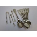 Collection of vintage Hallmarked Silver Spoons etc to include Scottish Provincial (Dumfries)