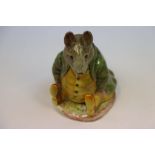 Beswick ceramic Beatrix Potter's "Samuel Whiskers" with gold stamp to base