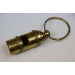 Brass cased whistle stamped Titanic