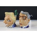 Two Kevin Francis Spitting Image character jugs to include Margaret Thatcher limited edition