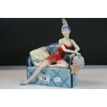 Boxed Kevin Francis ceramic figurine "La Femme Fatal", ltd edn no.631 of 750, modelled by Andy Moss,