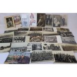 A Collection Of Approx 30 x Military Postcards To Include A Silk Example Of Miss Edith Cavell (A