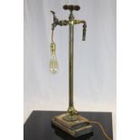 Retro Lamp made from a vintage hand operated Water Pump and standing approx 79cm including the