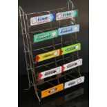 Vintage Chromed metal "Chewing Gum" Display stand with original advertising plaques to the front and