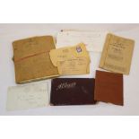 A Collection Of Military Ephemera Belonging To 902226 Gunner N.E. MILLS Of The Royal Artillery To