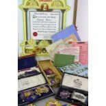 Large collection of RAOB & Masonic memorabilia to include; Hallmarked 9ct Gold & Hallmarked Silver