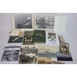 A Collection Of Military Ephemera To Include Photogrpahs, Postcards And Books.