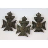 A Collection Of Three World War One Kings Crown The 11th County Of London Battalion (Finsbury