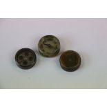 A Collection Of Three World War Two / WW2 Prisoners Of War Escape Compasses.