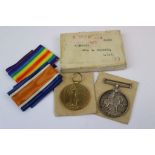 A Full Size British World War One / WW1 Medal Pair To Include The British War Medal And The