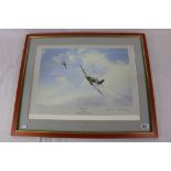 A Framed And Glazed Robert Taylor Print Titled "Ramrod 792", Signed By Johnnie Johnson.