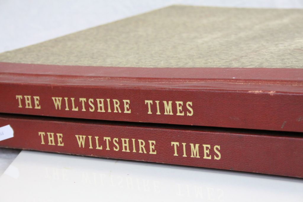 Two 19th Century bound volumes of "The Wiltshire Times", 1895 & 1896 - Image 3 of 14