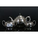 Three piece Art Deco Tea Set