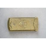 Vintage Brass "W Avery & Son" Patented Quadruple "Golden Casket" Needle case