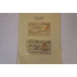 Two Original Duke Of Wellington Signatures, Both Post Stamped And Dated 1834 And 1835.