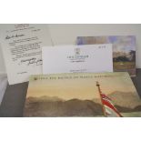 1998 Signed Hardback copy of "HRH Prince of Wales Watercolours" with accompanying "Highgrove