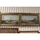 H Morsley, Pair of Early 20th Century paintings of rural scenes