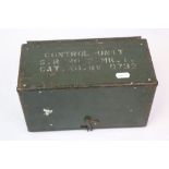 Vintage World War Two / WW2 Era British Military Field Telephone Control Unit S.R. No.2 MK1, Cat