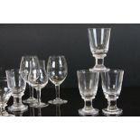 Three boxes of Crystal drinking Glasses, mainly Dartington & Berry Brothers