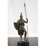 Bronze and resin figure of a Spartan Warrior
