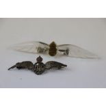 Two World War Two / WW2 Sweetheart Brooches To Include A Sterling Silver Royal Air Force / RAF