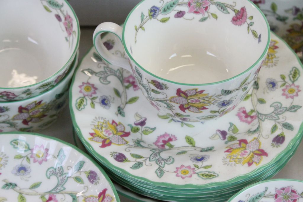 Large Devonshire ceramic Jug & Bowl set & a Minton Teaset in "Haddon Hall" pattern and a Moustache - Image 4 of 6