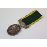 A Full Size British Army Territorial Efficient Service Medal With Original Ribbon Named And Issued