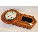Wooden drop dial wall clock