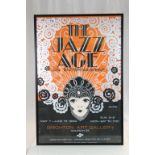 Martin Battersby framed poster The Jazz Age & Entertainment May 7th-June 15th 1969