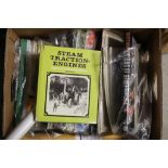 A large collection of items including programmes, books etc relating to automobilia, steam