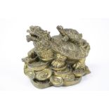 Bronze Chinese lucky turtle dragon