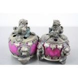 Pair of Chinese censers