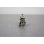 Novelty silver Paddington bear pendent