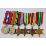 A Full Size British World War Two Medal Group Of Six To Include The British War Medal, The Defence