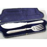 Good quality silver plated cased fish server