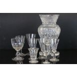 Small collection of vintage Glassware to include 19th Century drinking Glasses
