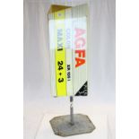 Advertising - Agfa Camera Shop Rotating Advertising Sign on stand, 107cms high