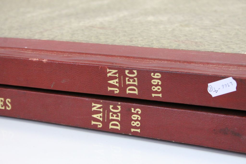 Two 19th Century bound volumes of "The Wiltshire Times", 1895 & 1896 - Image 2 of 14