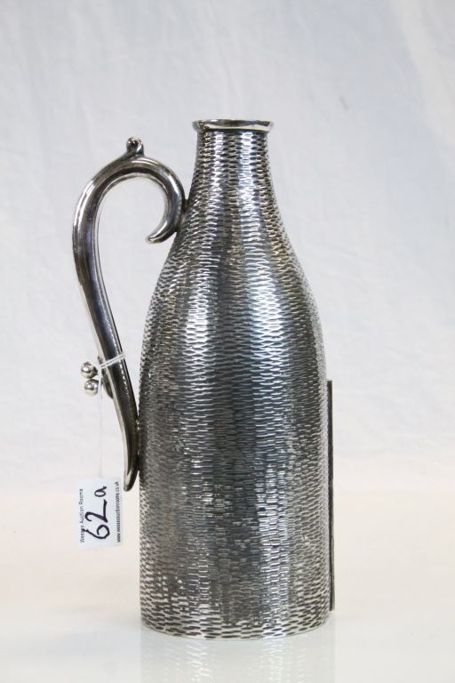 Silver Plated Britannia Metal Bottle carrier, stands approx 27cm, maker marked "S.P Co" to base