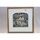 Framed & glazed Limited Edition coloured Print "The Sweet Nightingale" by Graham Clarke, image