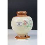 Ceramic Lamp base with Floral design, marked "A Susie Cooper Production Crown Works Burslem England"