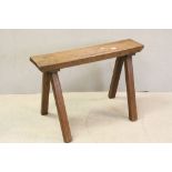 Pine and elm pig scalding bench