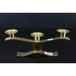 Mid 20th Century Hagenauer Austrian three branched candlestick impressed marks to underside