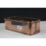 Vintage Copper Rectangular Planter